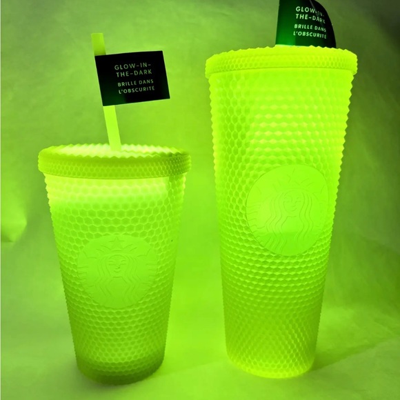 NEW Starbucks Studded Glow In the Dark Halloween Tumbler Set 2022 Venti & Grande - Picture 3 of 10